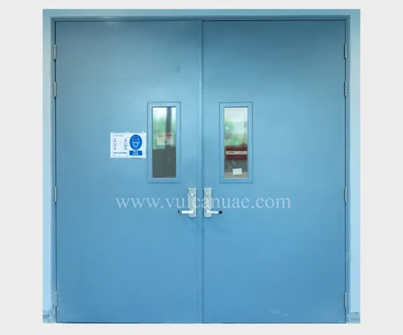Versatile Hollow Metal Door – Fire Rated and Non-Fire Rated Options, Double-Skinned Steel, Honeycomb/Rockwool Infill, RAL Powder Coated, ANSI/UL Certified, Heavy Duty Security